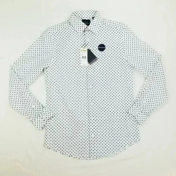 Ben Sherman Small 14-14.5/32-33 Tailored Slim Fit Stretch & Stretch Collar Shirt - Picture 1 of 9